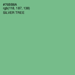 #76BB8A - Silver Tree Color Image